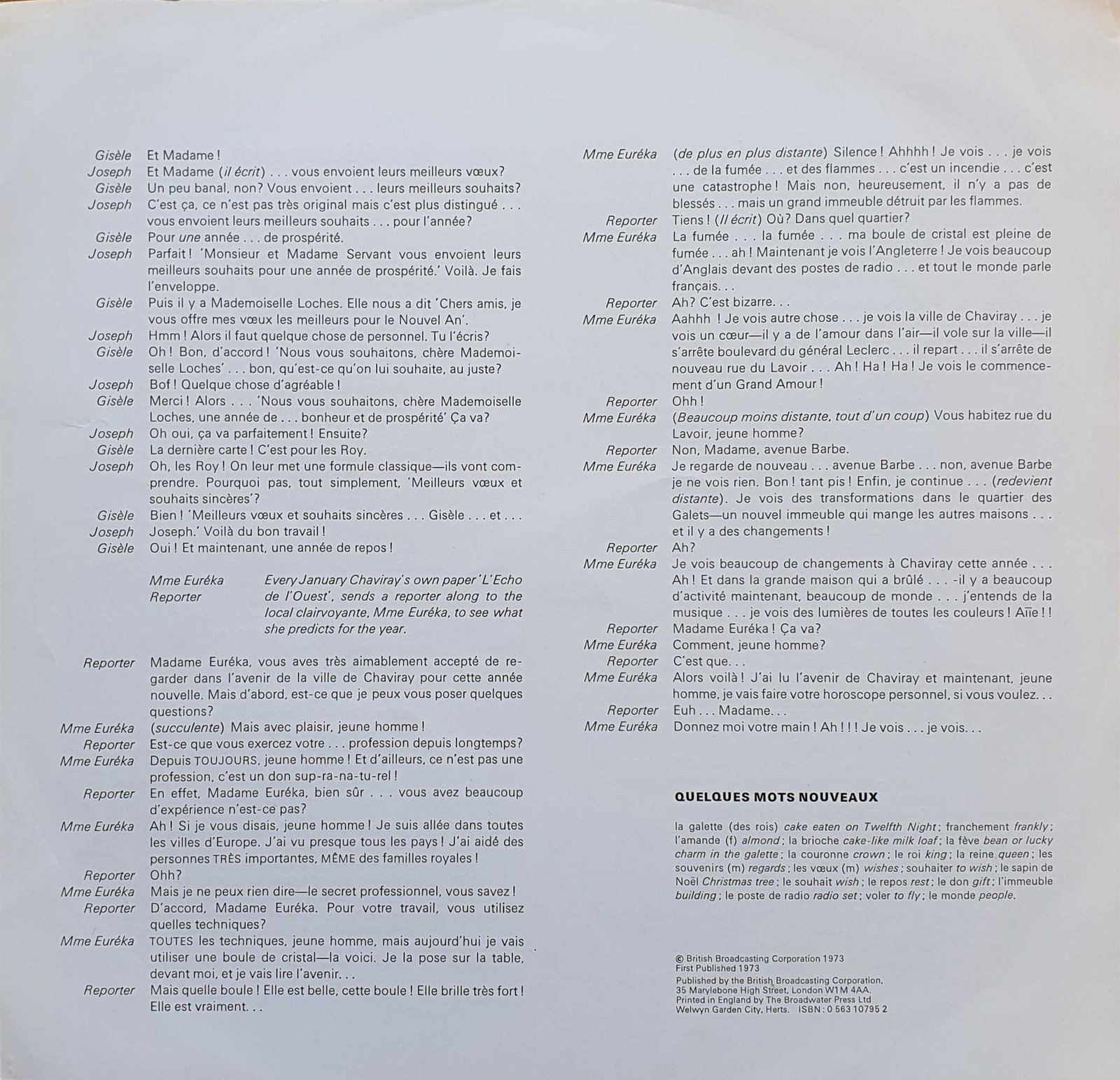 Inserts from OP 187/188
